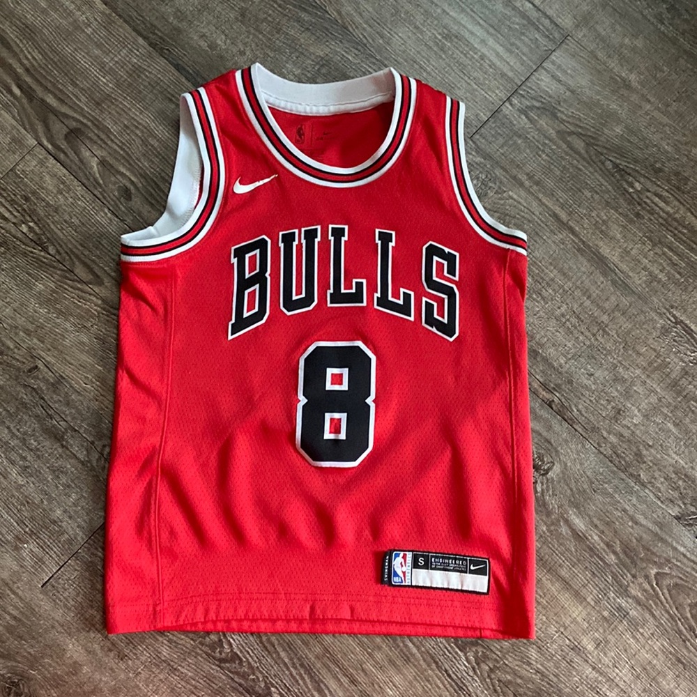 Authentic Chicago Bulls Nike Icon Ed. Swingman Jersey Red Zach Lavine Youth S